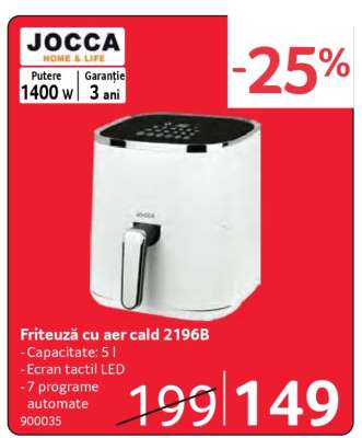 Friteuză cu aer cald 2196B