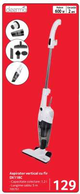 Aspirator vertical cu fir DX118C
