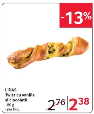 LIDAS Twist cu vanilie și ciocolată