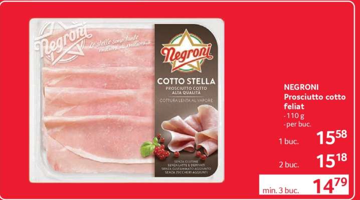NEGRONI Prosciutto cotto feliat