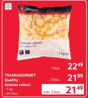 TRANSGOURMET Quality Ananas cuburi