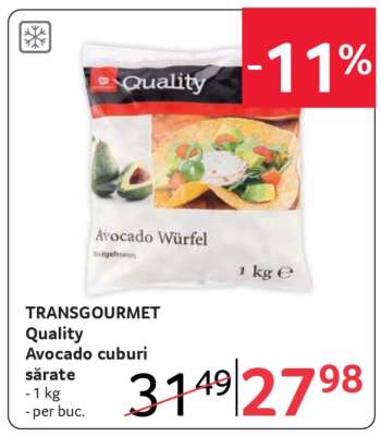 Quality Avocado cuburi sărate