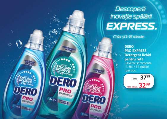 DERO PRO EXPRESS Detergent lichid pentru rufe