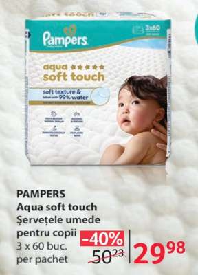 PAMPERS Aqua soft touch