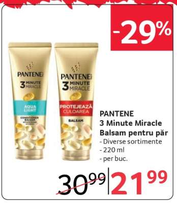PANTENE 3 Minute Miracle Balsam pentru păr