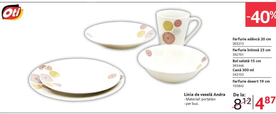 Linia de veselă Andra