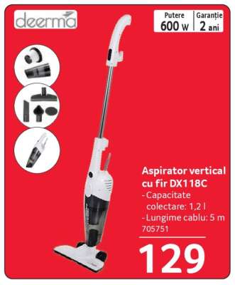 Aspirator vertical cu fir DX118C