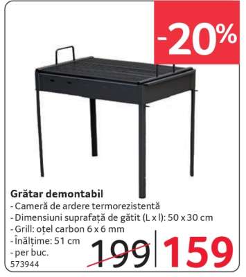 Grătar demontabil