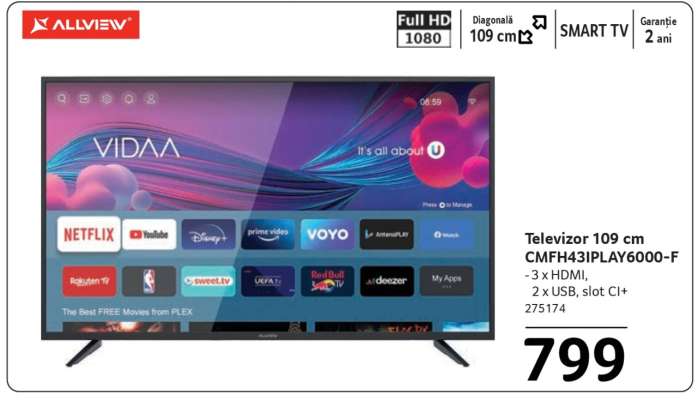 Televizor 109 cm CMFH43IPL4Y6000-F