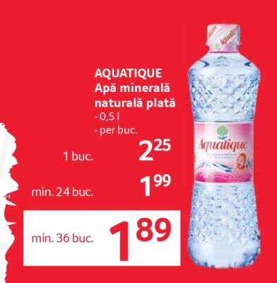 AQUATIQUE Apă minerală naturală plată