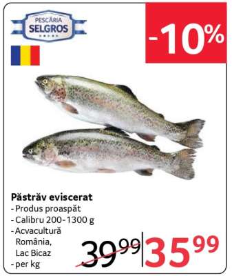Păstrăv eviscerat