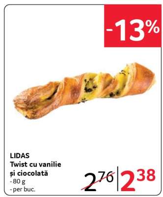 LIDAS Twist cu vanilie și ciocolată