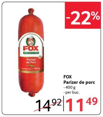 FOX Parizer de porc