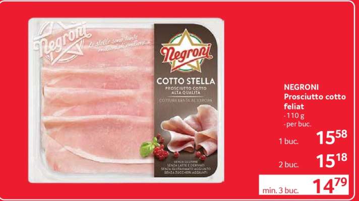 NEGRONI Prosciutto cotto feliat