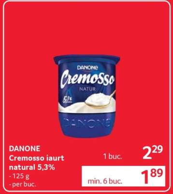DANONE Cremoso iaurt natural 5,3%