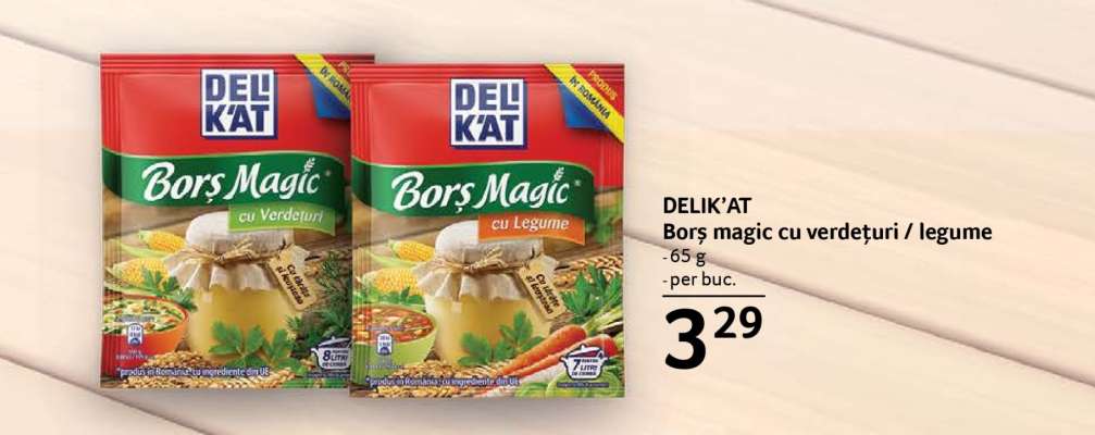 DELIK'AT Bors magic cu verdețuri / legume