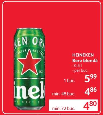 HEINEKEN Bere blondă