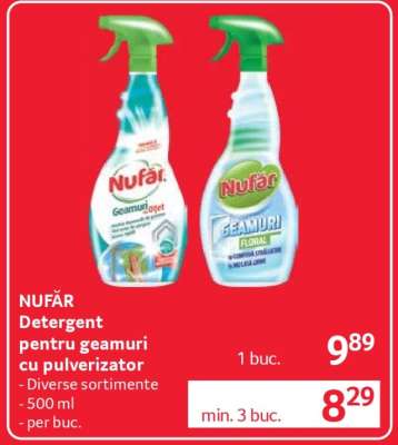 NUFĂR Detergent pentru geamuri cu pulverizator