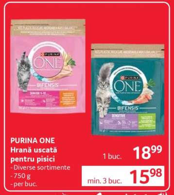 PURINA ONE Hrană uscată pentru pisici