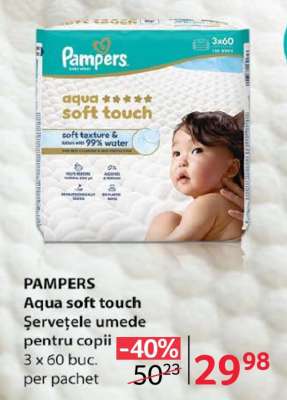 PAMPERS Aqua soft touch