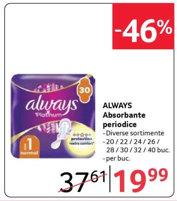 ALWAYS ABSORBANTE PERIODICE