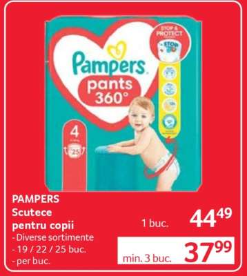 PAMPERS Scutece pentru copii