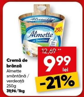 Cremă de brânză Almette