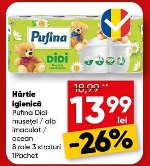 Hârtie igienică Pufina Didi