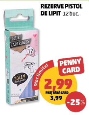 REZERVE PISTOL DE LIPIT 12 buc.