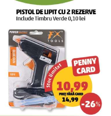 Pistol de lipit cu 2 rezerve