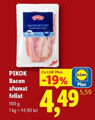 PIKOK Bacon afumat feliat