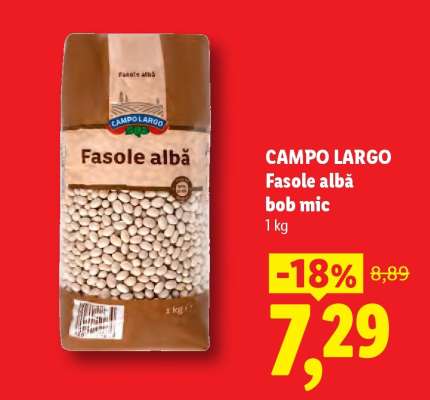 Campo Largo Fasole albă bob mic