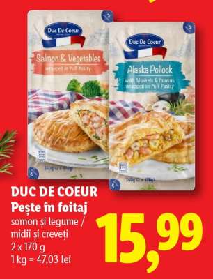 Duc De Coeur Pește în foitaj