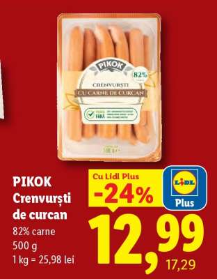 Pikok Crenvurști de curcan