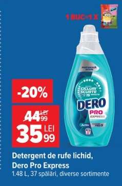 Detergent de rufe lichid, Dero Pro Express