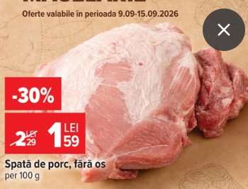 Spată de porc fără os