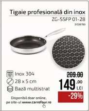 Tigaie profesională din inox