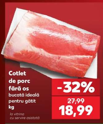 Cotlet de porc fără os