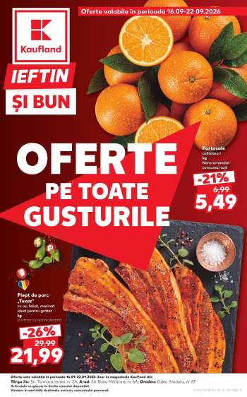 Cataloage Kaufland - 16.09.2026 - 22.09.2026.