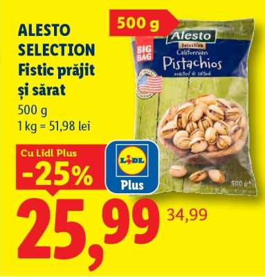 Alesto Selection Fistic prăjit și sărat