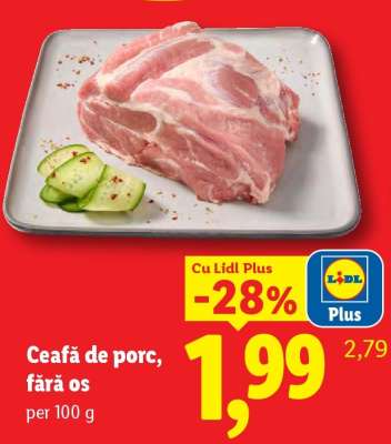 Ceafă de porc fără os