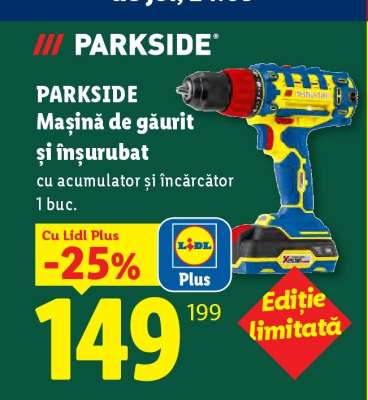 PARKSIDE Mașină de găurit și înșurubat