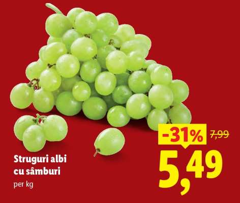 Struguri albi cu sâmburi