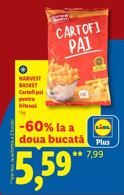HARVEST BASKET Cartofi pai pentru friteuză