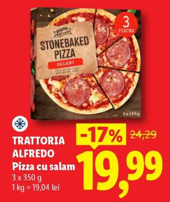 Trattoria Alfredo Pizza cu salam