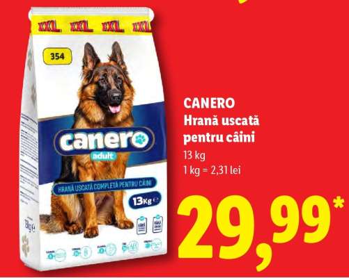 CANERO Hrană uscată pentru câini
