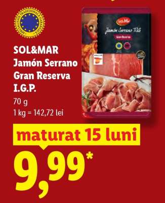 SOL&MAR Jamón Serrano Gran Reserva I.G.P.