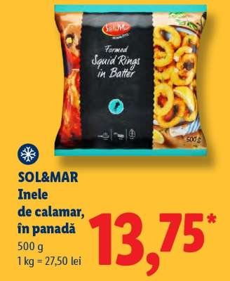 SOL&MAR Inele de calamar, în panadă