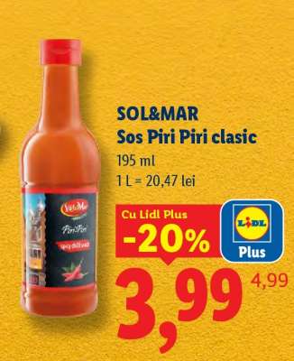 SOL&MAR Sos Piri Piri clasic