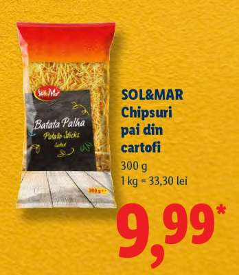 SOL&MAR Chipsuri pai din cartofi